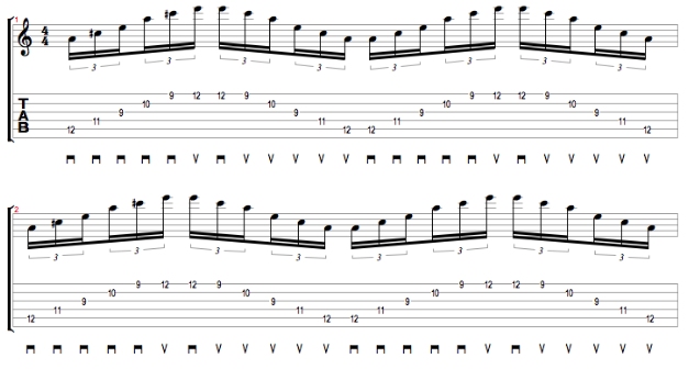 sweep arpeggio exercises